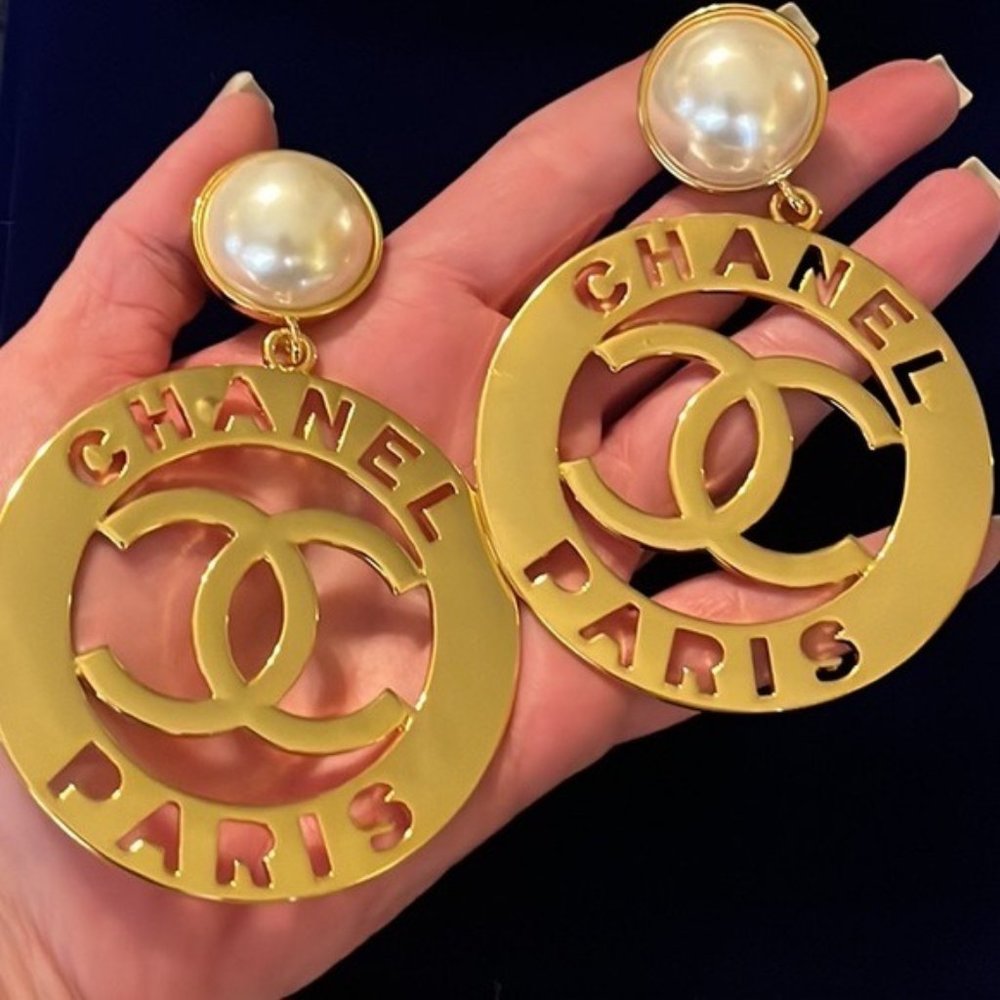 Chanel Original Earrings HOOP EARRINGS